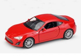 Red Kids 1:36 Pull-Back Function Welly Diecast Toyota 86 Toy