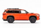 1:64 Scale Orange / Yellow / Black Diecast Toyota Sequoia Model