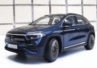 Red / Blue 1:18 Scale Diecast 2022 Mercedes-Benz EQA Model