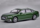 Green 1:64 Scale Diecast 2021 Audi A8L Limousine Toy