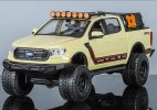 1:27 Scale Creamy White Maisto Diecast 2019 Ford Ranger Model