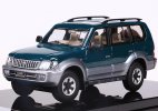 Green 1:64 Scale Diecast Toyota Land Cruiser Prado 90 Model