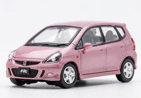 Red / Silver / Pink 1:64 Scale Diecast Honda Fit Model