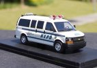 1:43 Scale White NYPD Police Resin GMC Savana Model