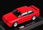 Red / White 1:24 Scale Bburago Diecast 1988 BMW M3 Model