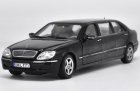 1:18 Black Sunstar Diecast Mercedes Benz S-Class S600 Model