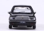 White / Black 1:64 Scale Diecast Toyota Crown 155 Model