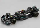 Black 1:43 Bburago NO.44 Diecast Mercedes-AMG F1 W14 Model