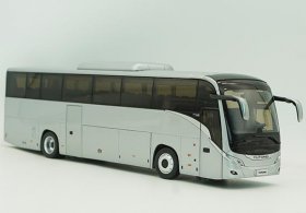 1:43 Scale Silver Diecast Yutong T12E Coach Bus Model