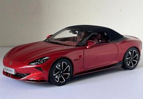 Red 1:18 Scale Diecast 2024 MG Cyberster Roadster Model