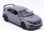 1:32 Gray / Black / White / Red Diecast Honda Civic Type R Toy