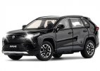 Kids Black / White 1:32 Scale Diecast 2020 Toyota RAV4 Toy