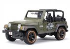 1:27 Scale Army Green Maisto Diecast Jeep Wrangler Model