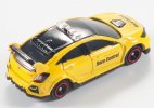 Yellow 1:64 Diecast Honda Civic Type R FK8 Race Control Car Toy