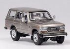 Gray 1:64 Scale Diecast Toyota Land Cruiser LC60 Model