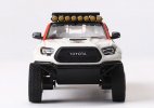 White 1:64 Diecast Toyota Tacoma TRO PRO Pickup Truck Model