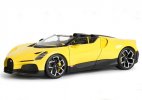 Yellow 1:18 Scale Bburago Diecast Bugatti Mistral Car Model