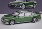 Green 1:64 Scale Diecast 2021 Audi A8L Limousine Toy