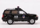 1:64 Scale White / Black Police Diecast Nissan Paladin Model