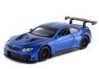 White / Blue 1:44 Scale Kids Diecast BMW M6 GT3 Toy