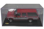 Red 1:43 IXO Diecast 1993 Chevrolet Veraneio Custom Model