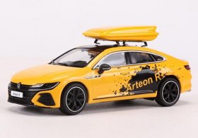 1:64 Scale Yellow Diecast VW Arteon R Liftback Model