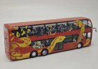 Red 1:64 Diecast Asiastar JS 6130SHJ Double Decker Bus Model