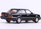 Black / White / Silver 1:64 Scale Diecast Toyota Crown 155 Model