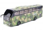 Kid Army Green Diecast Military Logistics Service Coach Bus Toy