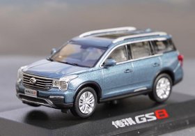 1:43 Scale Black / Blue Diecast 2017 Trumpchi GS8 SUV Model