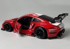 Red 1:24 Scale Bburago Diecast Porsche 911 RSR Model