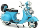 Tinplate 1:8 Scale Red / Blue Retro 1959 Vespa Scooter Model