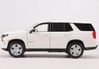 1:26 Scale Red / White Maisto Diecast 2021 Chevrolet Tahoe Model