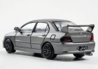 1:64 Scale Gray /Red Diecast Mitsubishi Lancer Evolution VII Toy