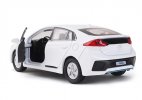 Gray / White / Red 1:38 Scale Diecast 2017 Hyundai Ioniq Toy