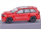 Red / Black 1:64 Diecast 2019 Jeep Grand Cherokee Trackhawk Toy