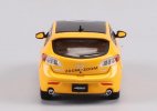 1:64 Scale Black-Yellow Diecast Mazda 3 MPS Model