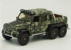 1:64 Army Green Diecast Mercedes-Benz G63 AMG Pickup Truck Model