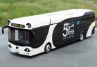 1:42 Scale White-Black Diecast AL Panda City Bus Model