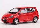 Red / Silver / Pink 1:64 Scale Diecast Honda Fit Model