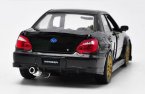 Black / Blue 1:24 Welly Diecast Subaru Impreza WRX STI Model