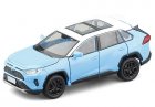 Black / White / Blue 1:32 Scale Diecast 2020 Toyota RAV4 Toy