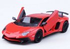 Red 1:24 Bburago Diecast Lamborghini Aventador LP750-4 SV Model