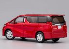 Black / Red 1:64 Scale Diecast Toyota Alphard MPV Model