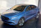 1:43 Scale Blue Diecast 2012 Trumpchi E-Jet Sedan Model