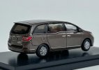 Silver / Brown 1:64 Scale Diecast 2014 Buick GL8 MPV Model