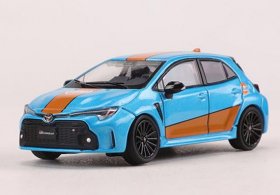 1:64 Scale Blue Gulf Diecast Toyota Corolla GR Model