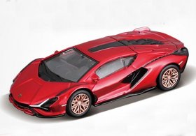 Red / Green 1:64 Maisto Diecast Lamborghini Sian FKP 37 Model