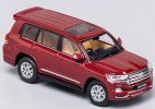 Red 1:64 Scale Diecast Toyota Land Cruiser LC200 Model