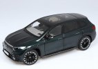 Dark Green 1:18 Scale Diecast 2023 Mercedes-Benz EQS SUV Model